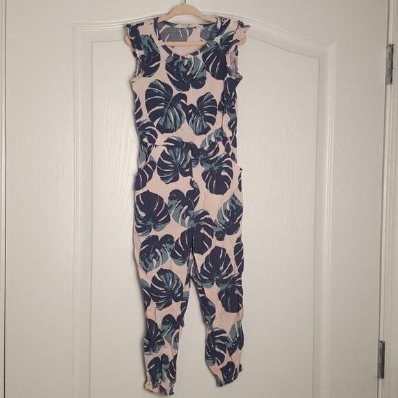H&M Tropical Pink Green Romper - Picture 1 of 6